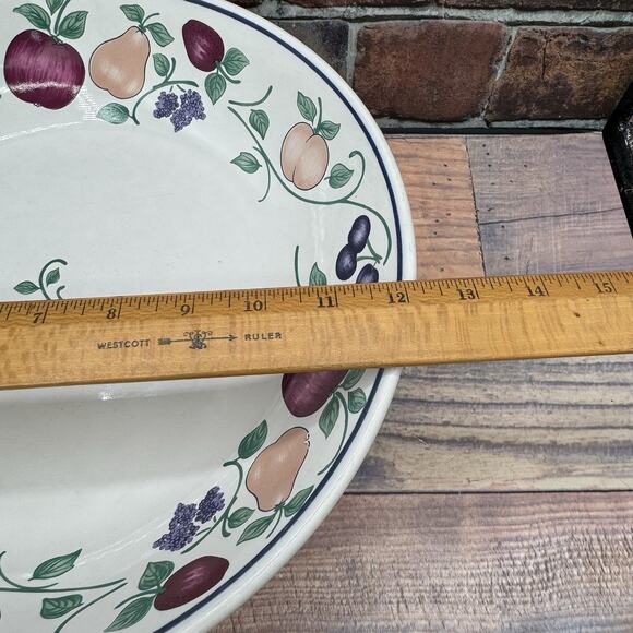 Princess House ORCHARD MEDLEY #295 Pasta Fruit Bowl Large Serving - Picture 4 of 7